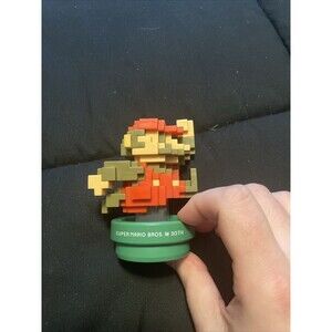 Super Mario Bros. 30th Anniversary Amiibo Red & Brown 8 Bit Figure Nintendo Toys